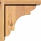 Ekena Millwork New Brighton Smooth Corbel w/Backplate, Western Red Cedar, 5 1/2"W x 10"D x 10"H COR06X10X10NEB01SWR - alternate 3